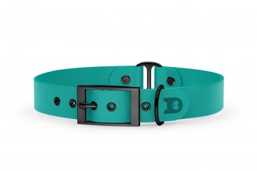 Dog Collar Duo: Pastel green & Pastel green with Black