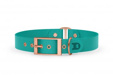 Dog Collar Duo: Pastel green & Pastel green with Rosegold