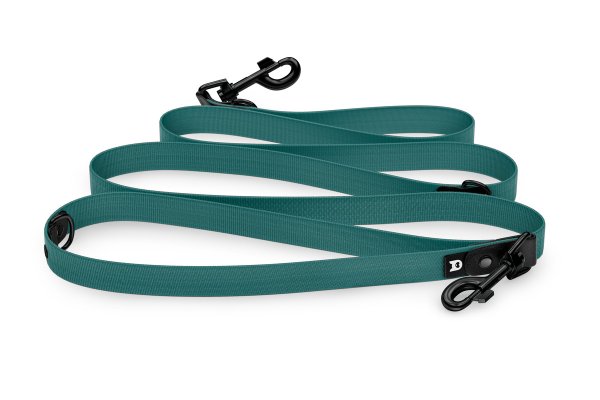 Dog Leash Reduce: Black & Hunter green with Black components