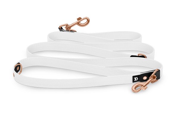 Dog Leash Reduce: Black & White with Rosegold components