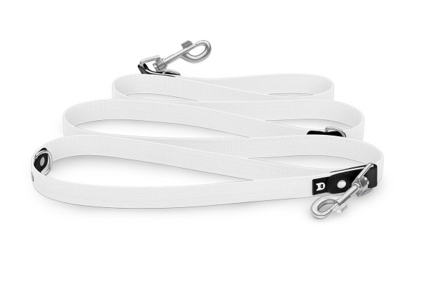 Dog Leash Reduce: Black & White with Silver components