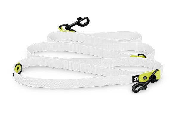 Dog Leash Reduce: Neon yellow & White with Black components