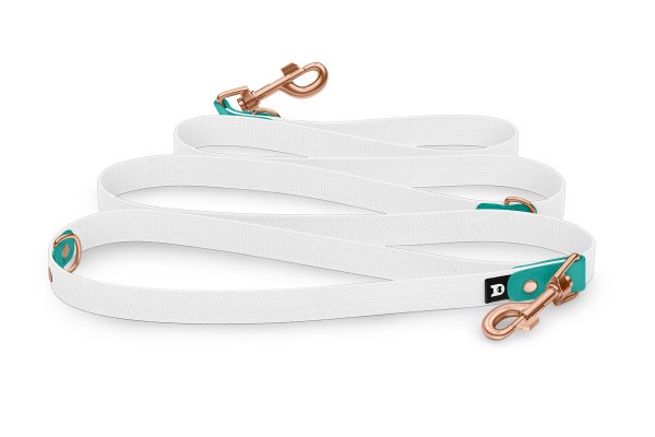 Dog Leash Reduce: Pastel green & White with Rosegold components